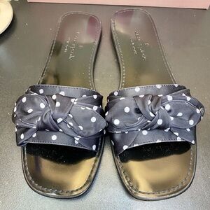 Kate Spade New York Bikini Bow Slide Sandals Polka Dots
